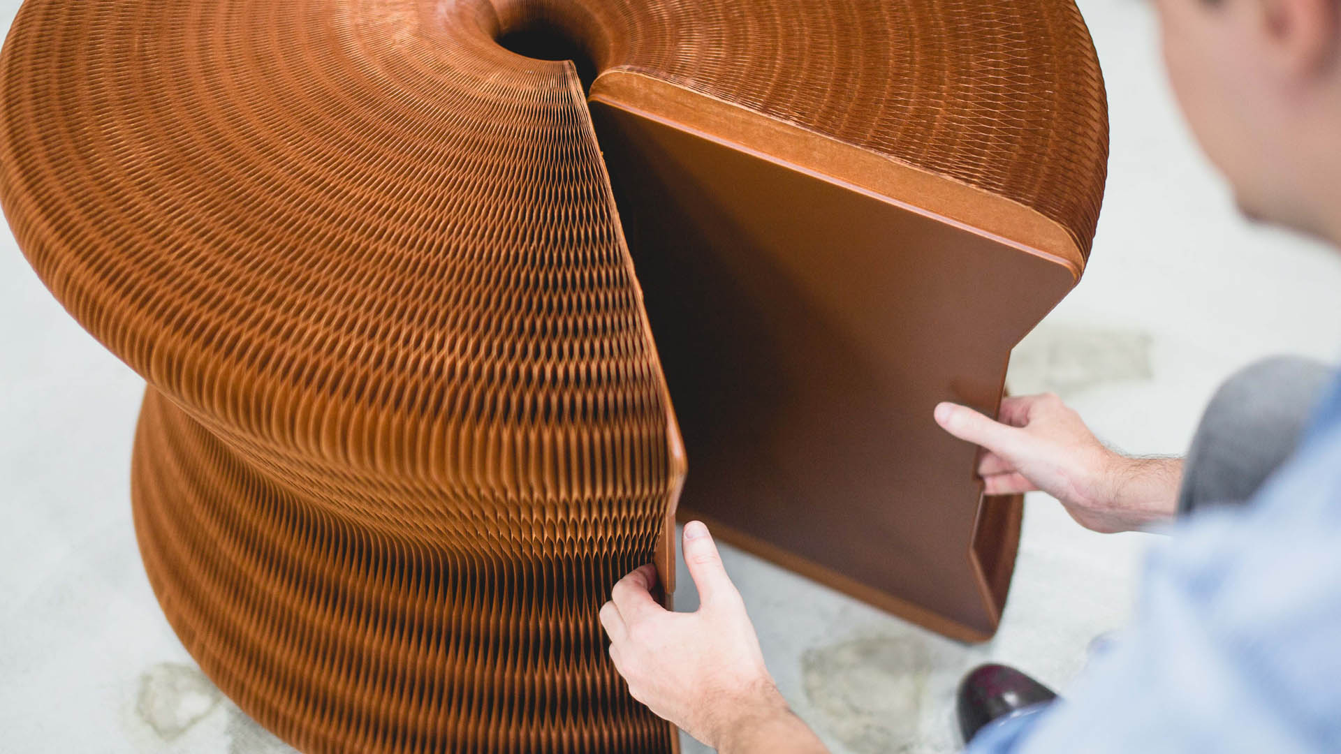 Cardboard furniture,eco-friendly furniture,Flexible furniture,Event furniture,Paper furniture